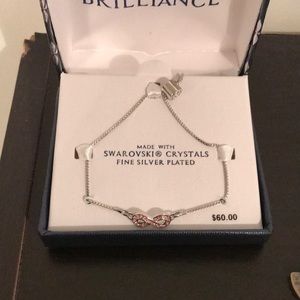 Swarovski crystal silver bracelet